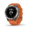 Garmin fenix6 PRO Sapphire, Titanium/Orange Band (MAP/Music)  Produkt z CZ distribuce s ovládáním v ČJ + tvrzené sklo na displej ZDARMA