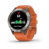 Garmin fenix6 PRO Sapphire, Titanium/Orange Band (MAP/Music)  Produkt z CZ distribuce s ovládáním v ČJ + tvrzené sklo na displej ZDARMA