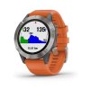 Garmin fenix6 PRO Sapphire, Titanium/Orange Band (MAP/Music)  Produkt z CZ distribuce s ovládáním v ČJ + tvrzené sklo na displej ZDARMA