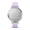 Garmin Lily 2 Active  Silver / Purple Jasmine Silicone Band