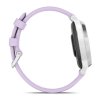 Garmin Lily 2 Active  Silver / Purple Jasmine Silicone Band