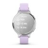 Garmin Lily 2 Active  Silver / Purple Jasmine Silicone Band