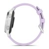 Garmin Lily 2 Active  Silver / Purple Jasmine Silicone Band