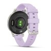 Garmin Lily 2 Active  Silver / Purple Jasmine Silicone Band