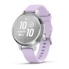 Garmin Lily 2 Active  Silver / Purple Jasmine Silicone Band