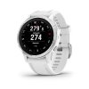 Garmin fenix6S Glass, Silver/White Band  Produkt z CZ distribuce s ovládáním v ČJ + tvrzené sklo na displej ZDARMA