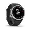 Garmin fenix6S Glass Silver/Black Band  Produkt z CZ distribuce s ovládáním v ČJ + tvrzené sklo na displej ZDARMA