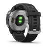 Garmin fenix6S Glass Silver/Black Band  Produkt z CZ distribuce s ovládáním v ČJ + tvrzené sklo na displej ZDARMA