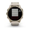 Garmin Fenix 8 Amoled Sapphire 43 mm  Sapphire, Soft Gold / Limestone s koženým řemínkem