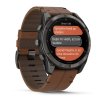 Garmin Fenix 8 Pro Amoled Sapphire Titanium 51 mm  Carbon grey DLC titanium s Chestnut koženým řemínkem