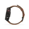 Garmin Fenix 8 Pro Amoled Sapphire Titanium 47 mm  Carbon grey DLC titanium s Chestnut koženým řemínkem