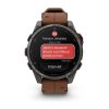 Garmin Fenix 8 Pro Amoled Sapphire Titanium 47 mm  Carbon grey DLC titanium s Chestnut koženým řemínkem