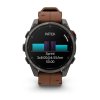 Garmin Fenix 8 Pro Amoled Sapphire Titanium 47 mm  Carbon grey DLC titanium s Chestnut koženým řemínkem