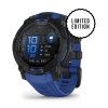 Garmin Instinct 3 Amoled 45 mm  Black s Bolt Blue / Black páskem