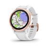 Garmin fenix6S PRO Glass, RoseGold/White Band (MAP/Music)  Produkt z CZ distribuce s ovládáním v ČJ + tvrzené sklo na displej ZDARMA