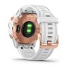 Garmin fenix6S PRO Glass, RoseGold/White Band (MAP/Music)  Produkt z CZ distribuce s ovládáním v ČJ + tvrzené sklo na displej ZDARMA