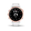Garmin fenix6S PRO Glass, RoseGold/White Band (MAP/Music)  Produkt z CZ distribuce s ovládáním v ČJ + tvrzené sklo na displej ZDARMA