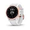 Garmin fenix6S PRO Glass, RoseGold/White Band (MAP/Music)  Produkt z CZ distribuce s ovládáním v ČJ + tvrzené sklo na displej ZDARMA