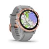 Garmin fenix6S PRO Sapphire Rose Gold / Gray Band (MAP/Music) TOPO Czech  Produkt z CZ distribuce s ovládáním v ČJ + tvrzené sklo na displej ZDARMA