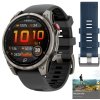 garmin fenix 8 pro amoled sapphire titanium 47 mm graphite black captain blue set