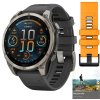 garmin fenix 8 amoled sapphire 47 mm titanium graphite spark orange set