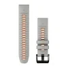 reminek garmin quickfit 22 fog gray ember orange silicone