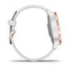 Garmin Vivoactive 4S Rose Gold/White Leather Band  Produkt z CZ distribuce s ovládáním v ČJ + BROTECT Flex - ochranné sklo na displej ZDARMA