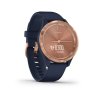Garmin vivomove3S Sport, RoseGold/Blue Band  Produkt z CZ distribuce s ovládáním v ČJ + tvrzené sklo na displej ZDARMA