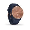 Garmin vivomove3S Sport, RoseGold/Blue Band  Produkt z CZ distribuce s ovládáním v ČJ + tvrzené sklo na displej ZDARMA