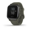 Garmin Venu Sq Music, Slate/Green Band  Produkt z CZ distribuce s ovládáním v ČJ + BROTECT Flex - ochranné sklo na displej ZDARMA
