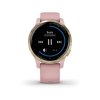 Garmin vívoactive4S LightGold/Pink Band  Produkt z CZ distribuce s ovládáním v ČJ + BROTECT Flex - ochranné sklo na displej ZDARMA
