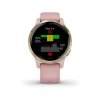 Garmin vívoactive4S LightGold/Pink Band  Produkt z CZ distribuce s ovládáním v ČJ + BROTECT Flex - ochranné sklo na displej ZDARMA