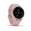 Garmin vívoactive4S LightGold/Pink Band  Produkt z CZ distribuce s ovládáním v ČJ + BROTECT Flex - ochranné sklo na displej ZDARMA