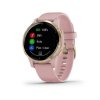 Garmin vívoactive4S LightGold/Pink Band  Produkt z CZ distribuce s ovládáním v ČJ + BROTECT Flex - ochranné sklo na displej ZDARMA