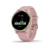 Garmin vívoactive4S LightGold/Pink Band  Produkt z CZ distribuce s ovládáním v ČJ + BROTECT Flex - ochranné sklo na displej ZDARMA