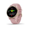 Garmin vívoactive4S LightGold/Pink Band  Produkt z CZ distribuce s ovládáním v ČJ + BROTECT Flex - ochranné sklo na displej ZDARMA