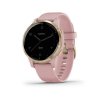Garmin vívoactive4S LightGold/Pink Band  Produkt z CZ distribuce s ovládáním v ČJ + BROTECT Flex - ochranné sklo na displej ZDARMA