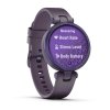 Garmin Lily Sport Midnight Orchid/Orchid Silicone Band