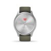 Garmin vivomove3 Style, Silver/Green Band