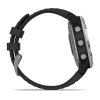 Garmin fenix6 Solar, Silver/Black Band  Produkt z CZ distribuce s ovládáním v ČJ + tvrzené sklo na displej ZDARMA