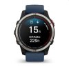 Garmin Quatix 7 Sapphire  Navy Silicon Band