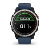 Garmin Quatix 7 Sapphire  Navy Silicon Band