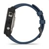 Garmin Quatix 7 Sapphire  Navy Silicon Band