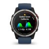 Garmin Quatix 7 Sapphire  Navy Silicon Band