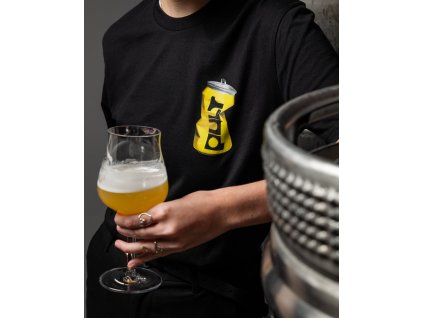 Triko s plechovkou Pult na přední straně