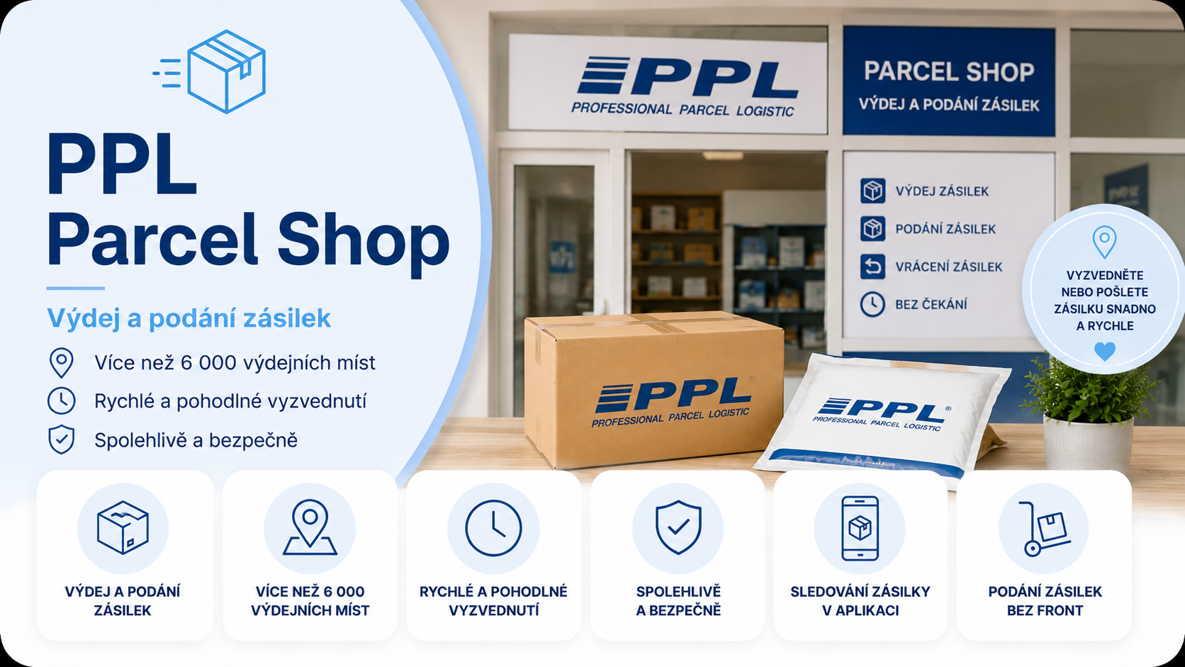 📦 PPL Parcelshop a DHL ServicePoint Brno–Řečkovice