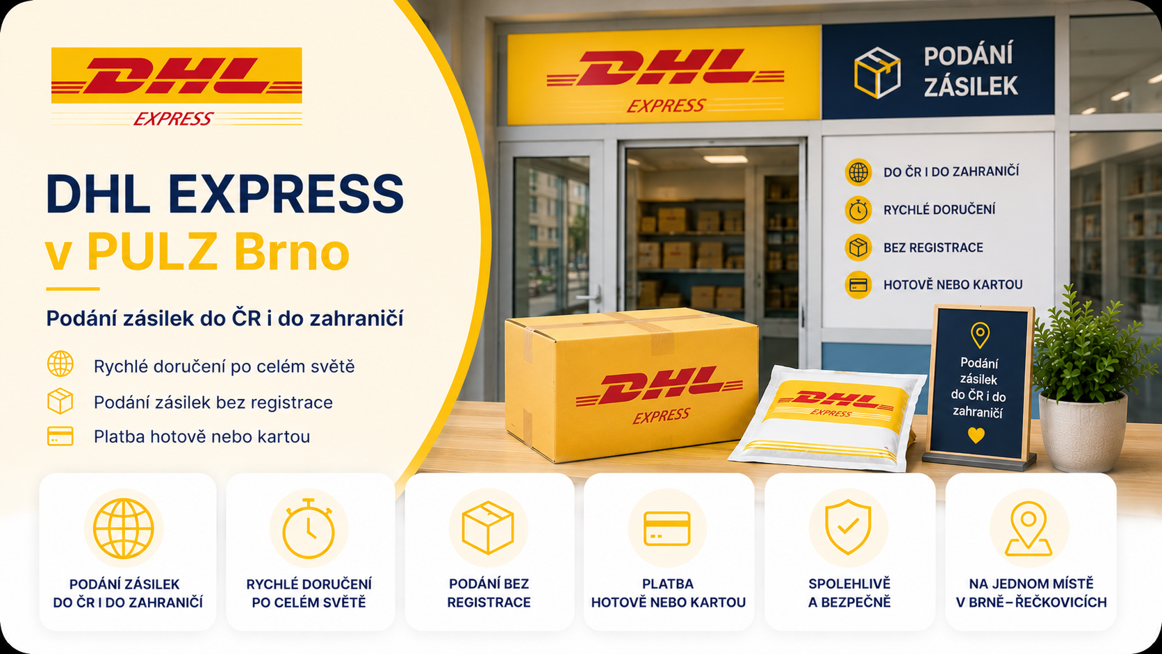 🌍 DHL Express Brno–Řečkovice