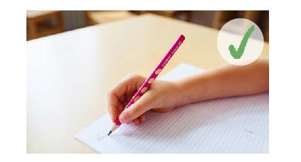 Správné držení tužky