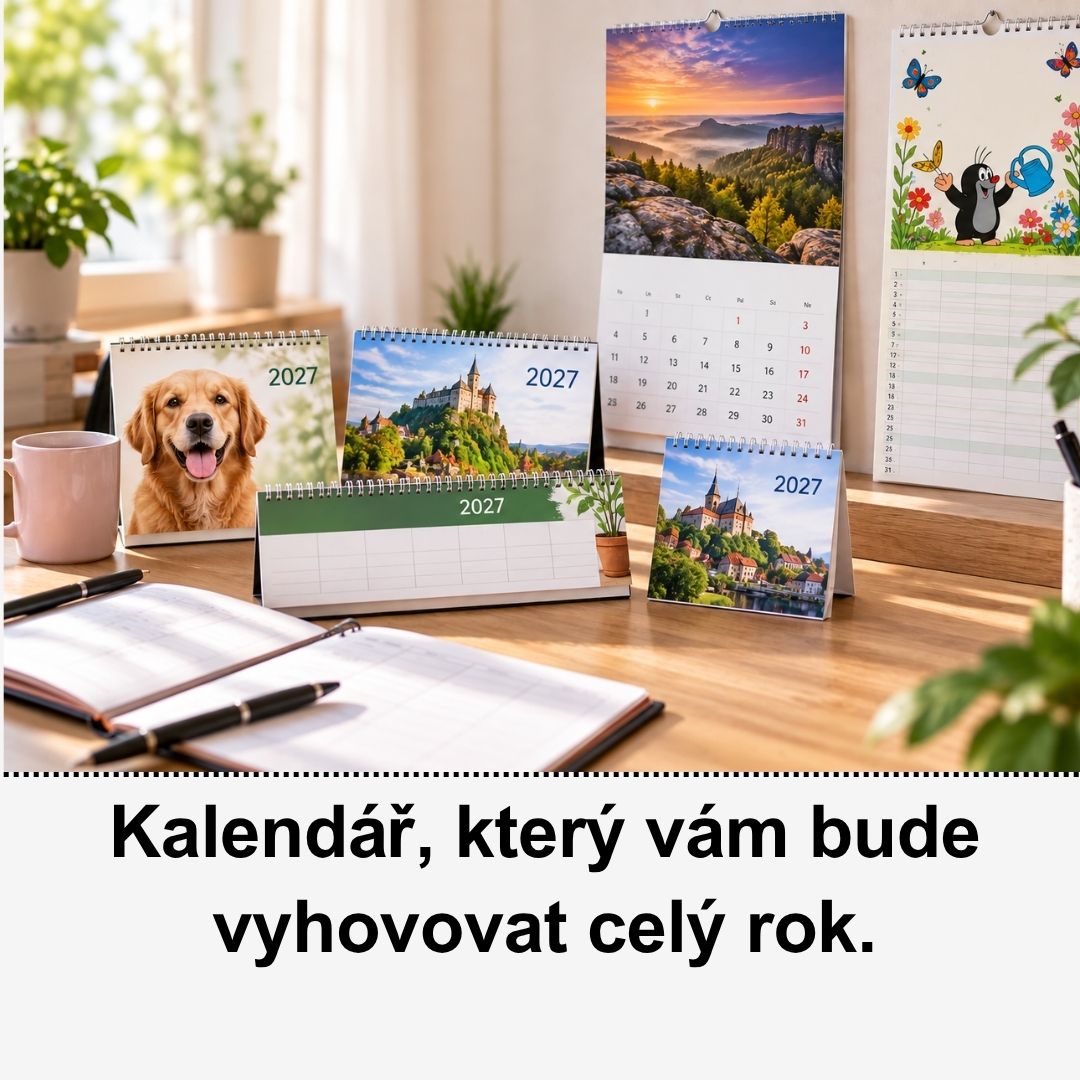 Jak vybrat kalendář na rok 2027? Stolní, nástěnný, plánovací nebo rodinný
