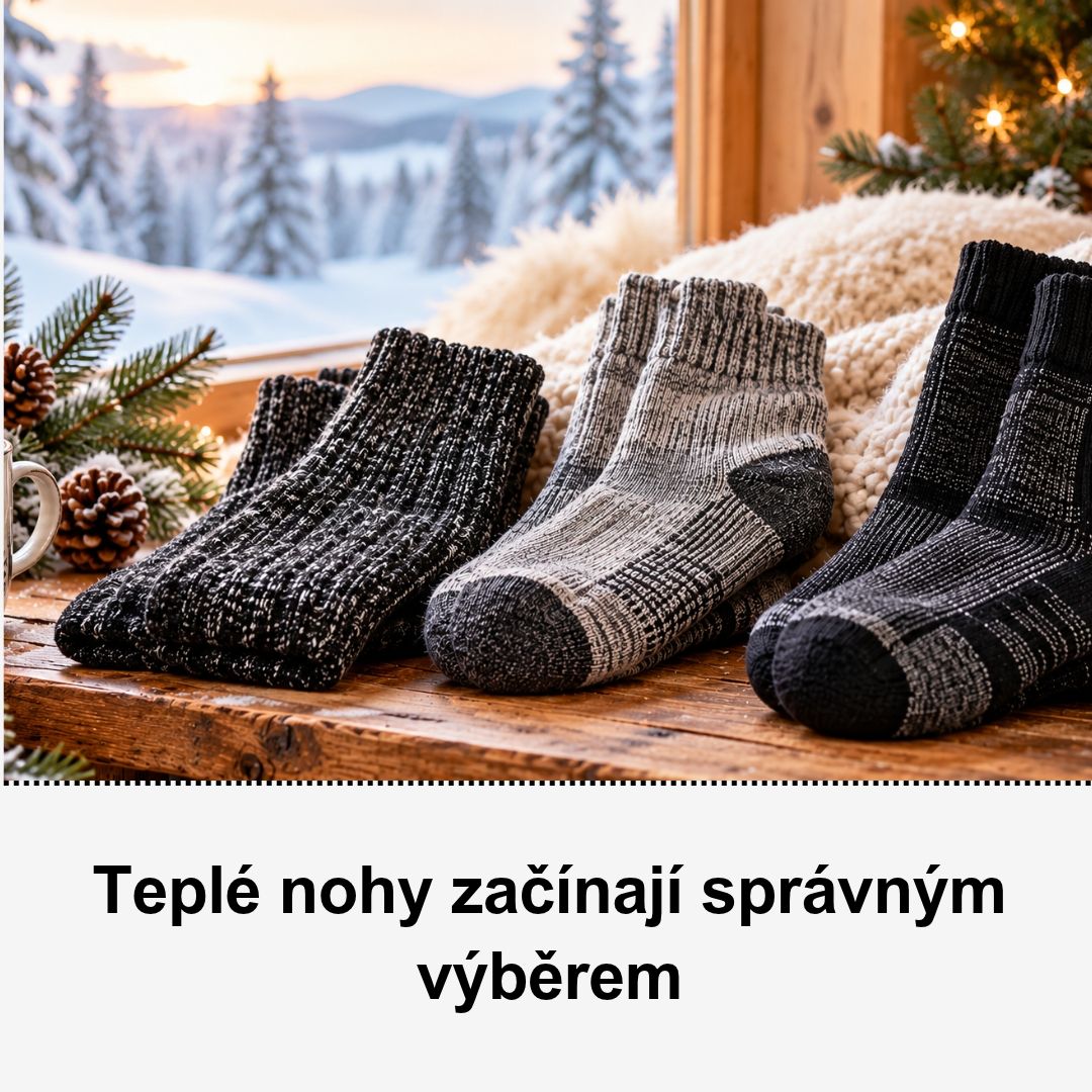 Jak vybrat teplé ponožky na zimu? Vlna, merino a nestahující lem